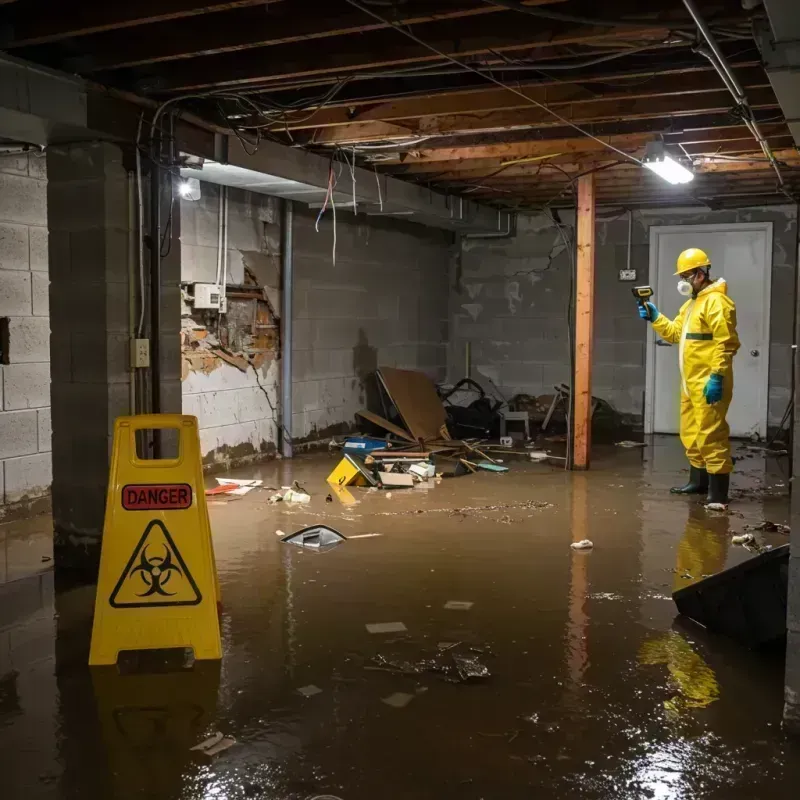 Flooded Basement Electrical Hazard in Bradley County, TN Property